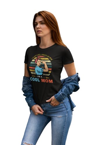 KOSZULKA DAMSKA PREZENT NA DZIEŃ MAMY COOL MOM TORBA GRATIS 8