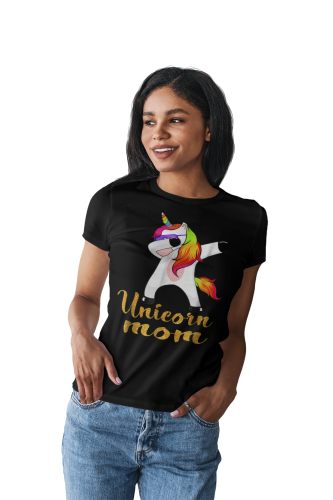 KOSZULKA DAMSKA PREZENT NA DZIEŃ MAMY UNICORN MOM TORBA GRATIS 3