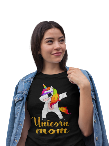 KOSZULKA DAMSKA PREZENT NA DZIEŃ MAMY UNICORN MOM TORBA GRATIS 7