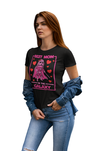 KOSZULKA DAMSKA PREZENT NA DZIEŃ MAMY BEST MOM IN THE GALAXY TORBA GRATIS 8