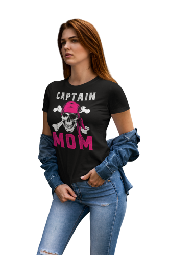 KOSZULKA DAMSKA PREZENT NA DZIEŃ MAMY CAPTAIN MOM TORBA GRATIS 8