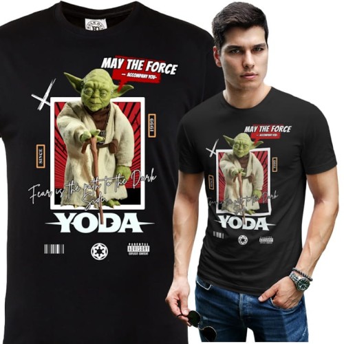 KOSZULKA MĘSKA FILMOWA STAR WARS GWIEZDNE WOJNY YODA