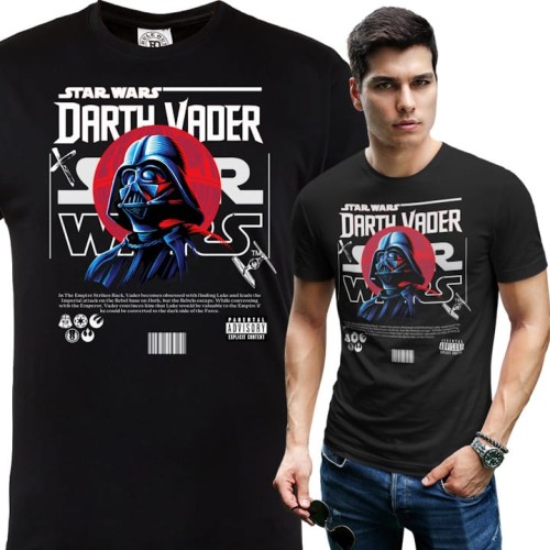 KOSZULKA MĘSKA FILMOWA STAR WARS GWIEZDNE WOJNY DARTH VADER 1