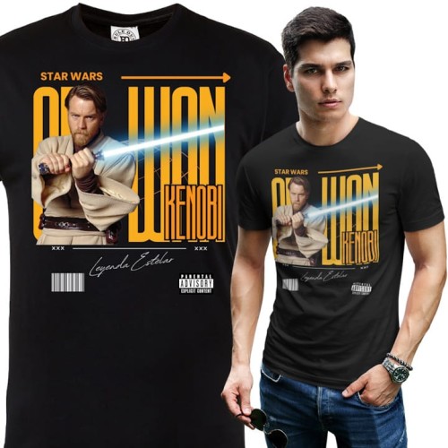 KOSZULKA MĘSKA FILMOWA STAR WARS GWIEZDNE WOJNY OBI WAN KENOBI 1