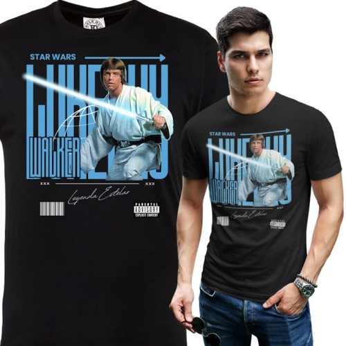 KOSZULKA MĘSKA FILMOWA STAR WARS GWIEZDNE WOJNY LUKE SKYWALKER