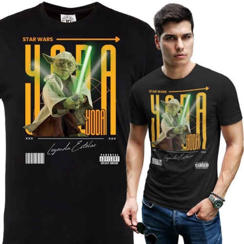 KOSZULKA MĘSKA FILMOWA STAR WARS GWIEZDNE WOJNY MISTRZ YODA