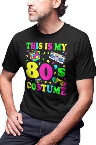 KOSZULKA LATA 80 OLD SCHOOL THIS IS MY 80'S COSTUME 