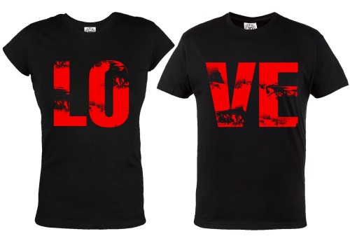 ZESTAW KOSZULEK WALENTYNKOWYCH LOVE PREZENT NA WALENTYNKI