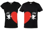 ZESTAW KOSZULEK WALENTYNKOWYCH SERCE LOVE PREZENT NA WALENTYNKI