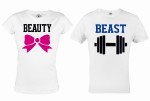 ZESTAW KOSZULEK WALENTYNKOWYCH BEAUTY & BEAST PREZENT NA WALENTYNKI
