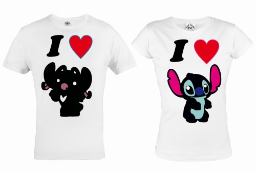 ZESTAW KOSZULEK WALENTYNKOWYCH LILO LOVE PREZENT NA WALENTYNKI