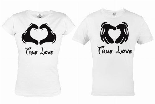 ZESTAW KOSZULEK WALENTYNKOWYCH TRUE LOVE PREZENT NA WALENTYNKI