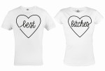ZESTAW KOSZULEK WALENTYNKOWYCH BEST BITCHES PREZENT NA WALENTYNKI