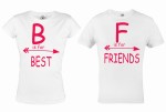 ZESTAW KOSZULEK WALENTYNKOWYCH B IS FOR BEST F IS FOR FRIENDS PREZENT NA WALENTYNKI