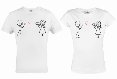 ZESTAW KOSZULEK WALENTYNKOWYCH LOVEFON PREZENT NA WALENTYNKI 