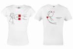 ZESTAW KOSZULEK WALENTYNKOWYCH MAGNES LOVE PREZENT NA WALENTYNKI