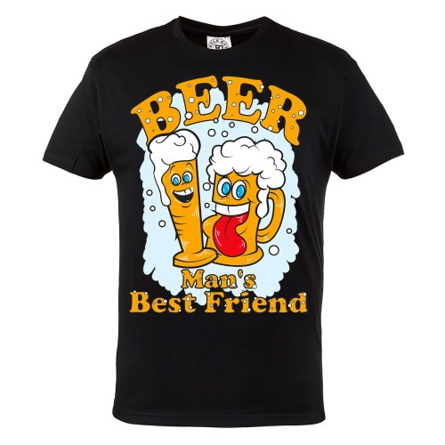 KOSZULKA ŚMIESZNE BEER MAN'S BEST FRIEND
