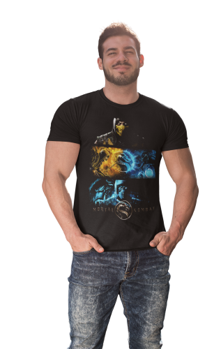 KOSZULKA MĘSKA GRA VIDEO MORTAL KOMBAT SUB ZERO X SCORPION 6