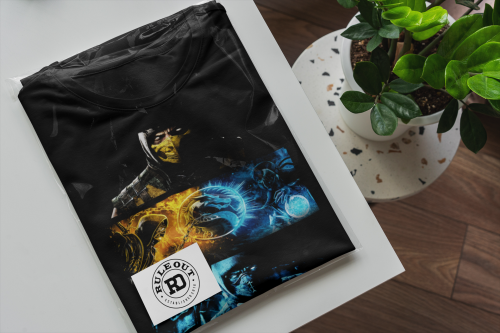 KOSZULKA MĘSKA GRA VIDEO MORTAL KOMBAT SUB ZERO X SCORPION 7