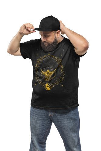 KOSZULKA MĘSKA GRA VIDEO MORTAL KOMBAT SCORPION 3