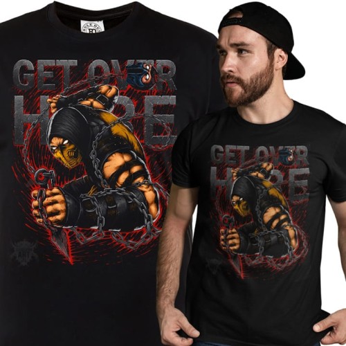 KOSZULKA MĘSKA GRA VIDEO MORTAL KOMBAT GET OVER HERE 1