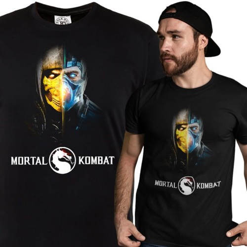 KOSZULKA MĘSKA GRA VIDEO MORTAL KOMBAT SUB ZERO X SCORPION 1