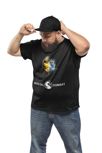 KOSZULKA MĘSKA GRA VIDEO MORTAL KOMBAT SUB ZERO X SCORPION 3