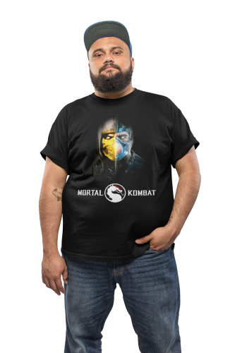 KOSZULKA MĘSKA GRA VIDEO MORTAL KOMBAT SUB ZERO X SCORPION 4