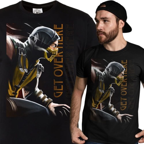 KOSZULKA MĘSKA GRA VIDEO MORTAL KOMBAT SCORPION 1