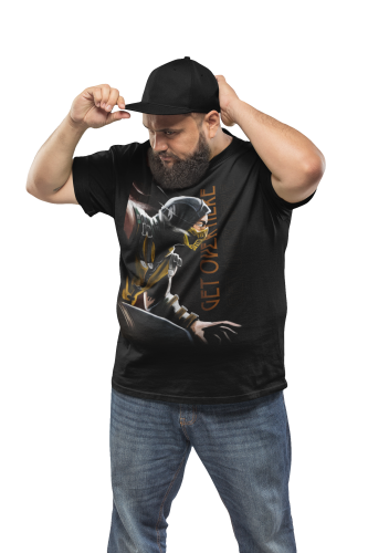 KOSZULKA MĘSKA GRA VIDEO MORTAL KOMBAT SCORPION 3