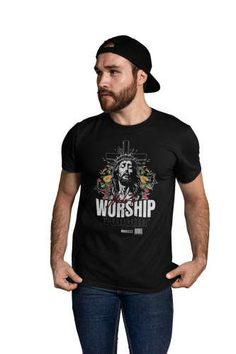 KOSZULKA MĘSKA CHRZEŚCIJAŃSKA KATOLICKA JEZUS MADE TO WORSHIP 6