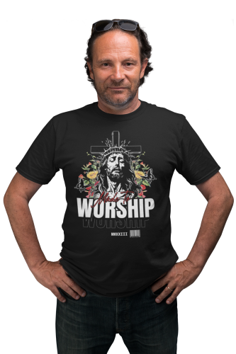 KOSZULKA MĘSKA CHRZEŚCIJAŃSKA KATOLICKA JEZUS MADE TO WORSHIP 3