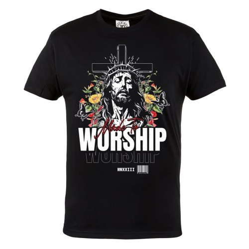 KOSZULKA MĘSKA CHRZEŚCIJAŃSKA KATOLICKA JEZUS MADE TO WORSHIP 2