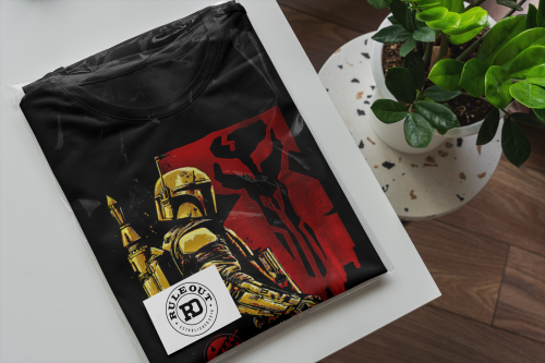 KOSZULKA MĘSKA FILMOWA STAR WARS BOBA FETT MANDALORIAN 7