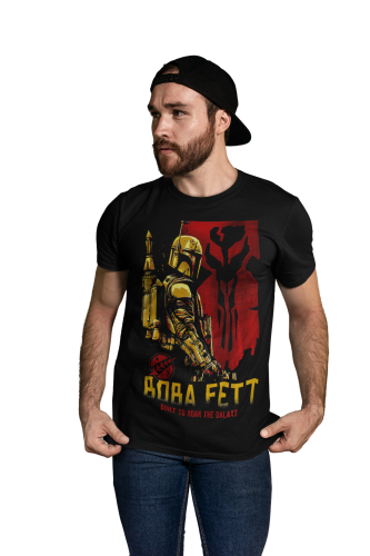 KOSZULKA MĘSKA FILMOWA STAR WARS BOBA FETT MANDALORIAN 6