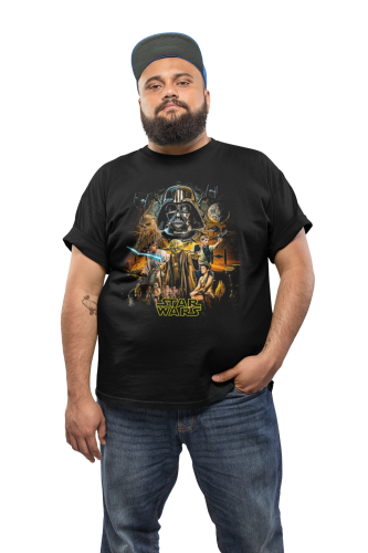 KOSZULKA MĘSKA FILMOWA STAR WARS GWIEZDNE WOJNY BOHATEROWIE 3