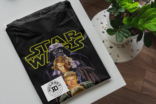 KOSZULKA MĘSKA FILMOWA STAR WARS GWIEZDNE WOJNY ANAKIN SKYWALKER TRANSFORMACJA 7