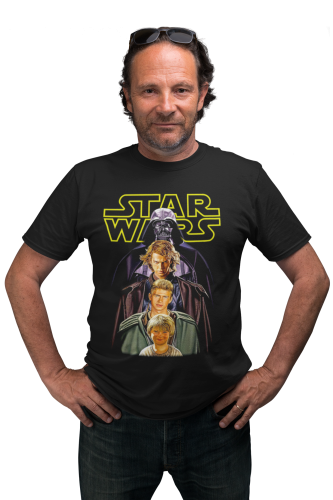 KOSZULKA MĘSKA FILMOWA STAR WARS GWIEZDNE WOJNY ANAKIN SKYWALKER TRANSFORMACJA 5