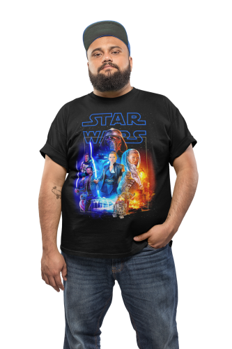 KOSZULKA MĘSKA FILMOWA STAR WARS GWIEZDNE WOJNY POSTACIE 3