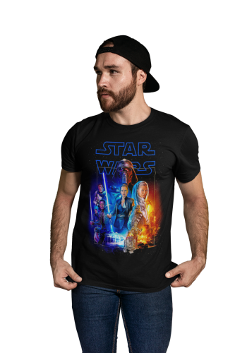 KOSZULKA MĘSKA FILMOWA STAR WARS GWIEZDNE WOJNY POSTACIE 6