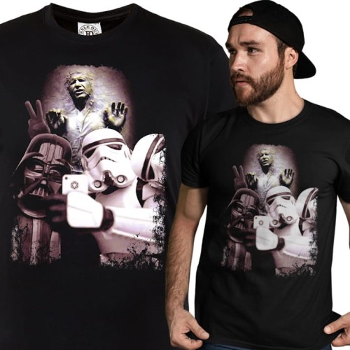 KOSZULKA MĘSKA FILMOWA STAR WARS GWIEZDNE WOJNY SELFIE 1