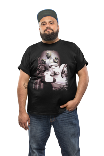 KOSZULKA MĘSKA FILMOWA STAR WARS GWIEZDNE WOJNY SELFIE 3