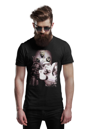 KOSZULKA MĘSKA FILMOWA STAR WARS GWIEZDNE WOJNY SELFIE 4