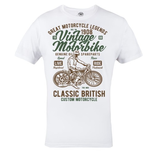 KOSZULKA MĘSKA VINTAGE MOTORBIKE 2
