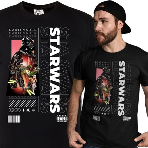 KOSZULKA MĘSKA FILMOWA STAR WARS GWIEZDNE WOJNY DARTH VADER 1