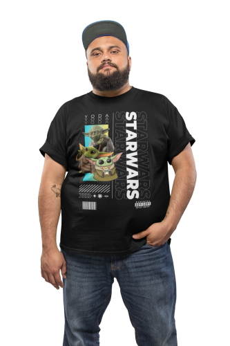 KOSZULKA MĘSKA FILMOWA STAR WARS GWIEZDNE WOJNY MISTRZ YODA GROGU 5