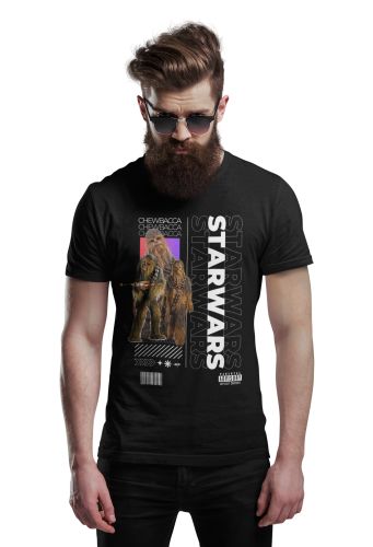 KOSZULKA MĘSKA FILMOWA STAR WARS GWIEZDNE WOJNY CHEWBACCA 4