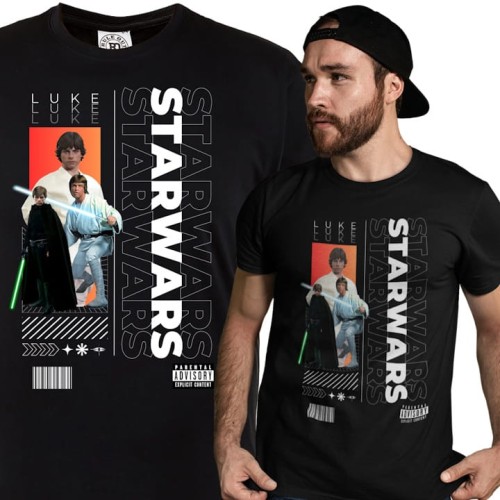KOSZULKA MĘSKA FILMOWA STAR WARS GWIEZDNE WOJNY LUKE SKYWALKER 1