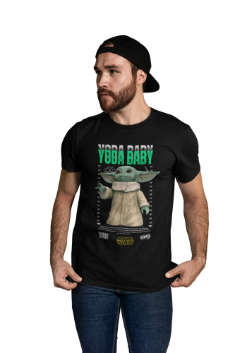 KOSZULKA MĘSKA FILMOWA STAR WARS GWIEZDNE WOJNY YODA BABY GROGU 6
