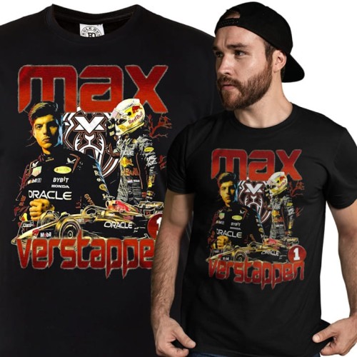 KOSZULKA MĘSKA FORMUŁA 1 WYŚCIGI F1 MAX VERSTAPPEN 1